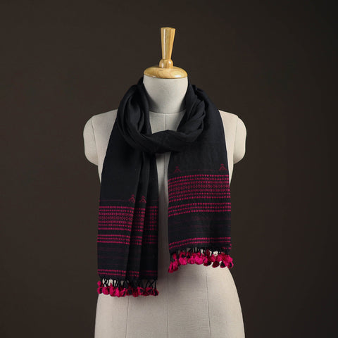 Kutch bhujodi handwoven merino wool stole 173 - handcrafted