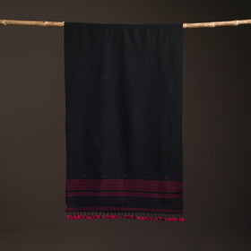 Kutch bhujodi handwoven merino wool stole 173 - handcrafted