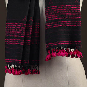 Kutch bhujodi handwoven merino wool stole 173 - handcrafted