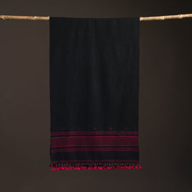 Kutch bhujodi handwoven merino wool stole 174 - handcrafted