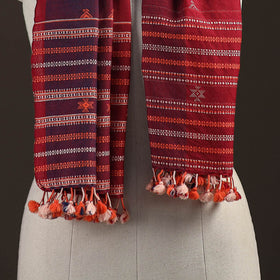 Kutch bhujodi handwoven merino wool stole 176 - handcrafted