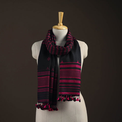 Kutch bhujodi handwoven merino wool stole 179 - handcrafted