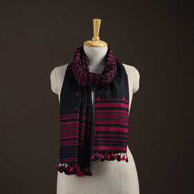 Kutch bhujodi handwoven merino wool stole 179 - handcrafted