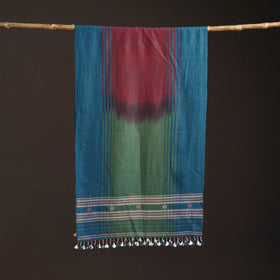 Kutch bhujodi handwoven merino wool stole 183 - handcrafted