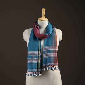 Kutch bhujodi handwoven merino wool stole 183 - handcrafted