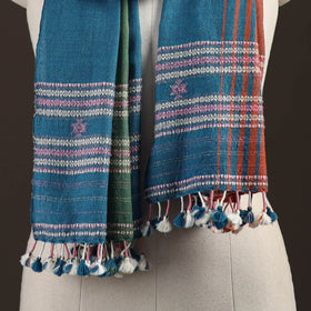 Kutch bhujodi handwoven merino wool stole 183 - handcrafted