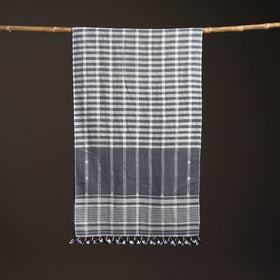 Kutch bhujodi handwoven merino wool stole 185 - handcrafted