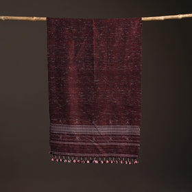 Kutch bhujodi handwoven merino wool stole 187 - handcrafted