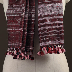 Kutch bhujodi handwoven merino wool stole 187 - handcrafted