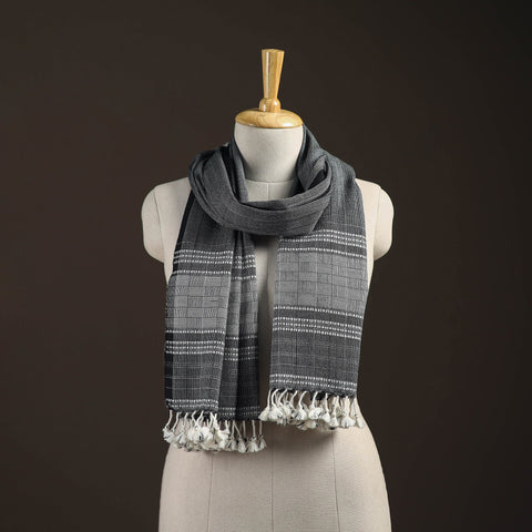 Kutch bhujodi handwoven merino wool stole 196 - handcrafted