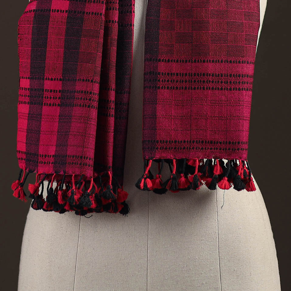 Kutch bhujodi handwoven merino wool stole 197 - handcrafted
