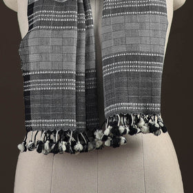 Kutch bhujodi handwoven merino wool stole 199 - handcrafted