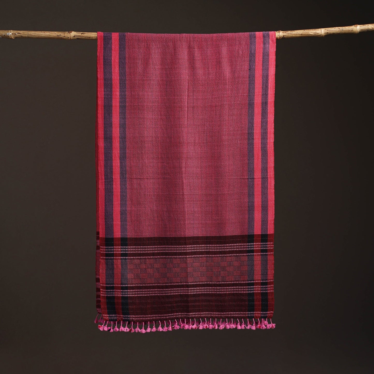 Kutch bhujodi handwoven merino wool stole 203 - handcrafted