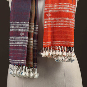 Kutch bhujodi handwoven merino wool stole 204 - handcrafted