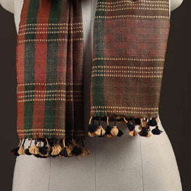 Kutch bhujodi handwoven merino wool stole 205 - handcrafted