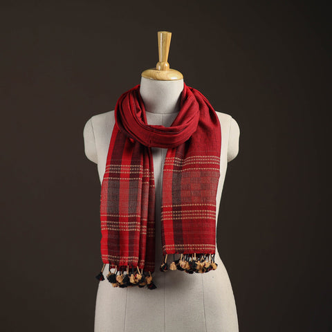 Kutch bhujodi handwoven merino wool stole 206 - handcrafted