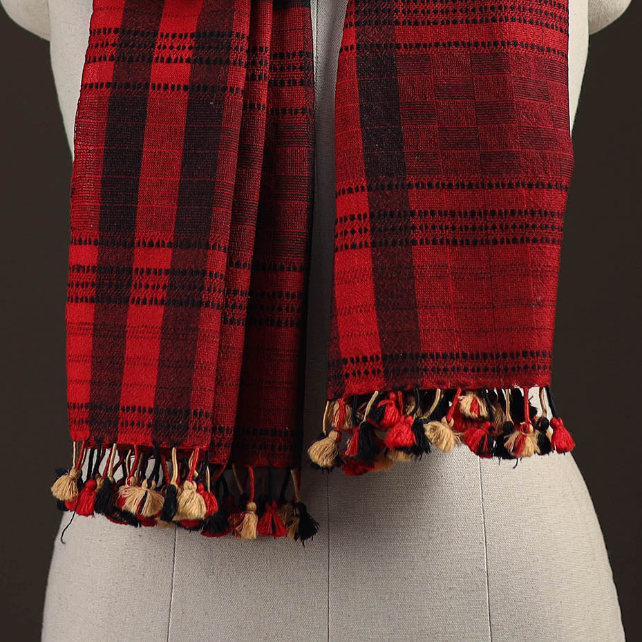 Kutch bhujodi handwoven merino wool stole 208 - handcrafted