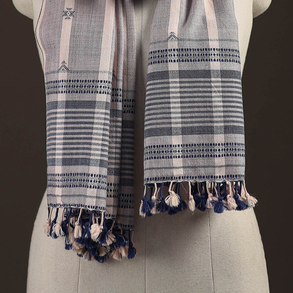 Kutch bhujodi handwoven merino wool stole 211 - handcrafted