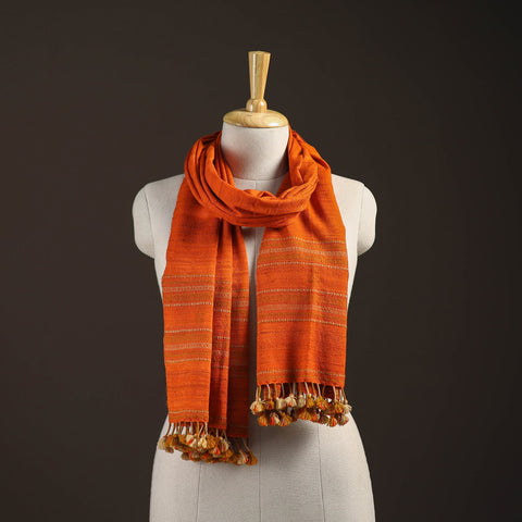 Kutch bhujodi handwoven merino wool x tussar silk stole 192