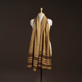 Kutch bhujodi handwoven mirror work acrylic wool shawl 22