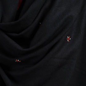 Kutch bhujodi handwoven mirror work acrylic wool shawl 23