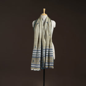 Kutch bhujodi handwoven mirror work acrylic wool shawl 40