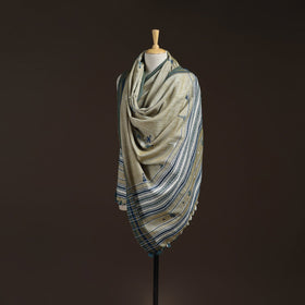 Kutch bhujodi handwoven mirror work acrylic wool shawl 40