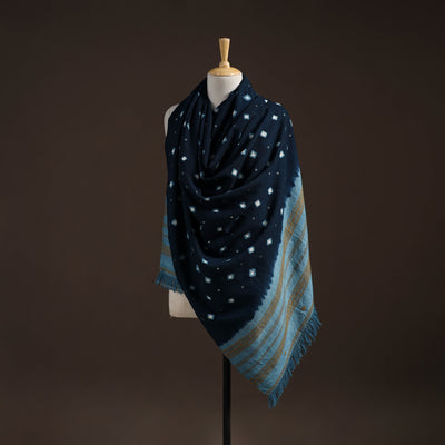 Kutch bhujodi handwoven mirror work merino wool bandhani