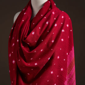 Kutch bhujodi handwoven mirror work merino wool bandhani