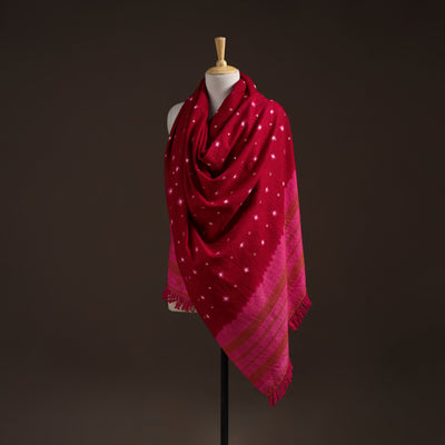 Kutch bhujodi handwoven mirror work merino wool bandhani