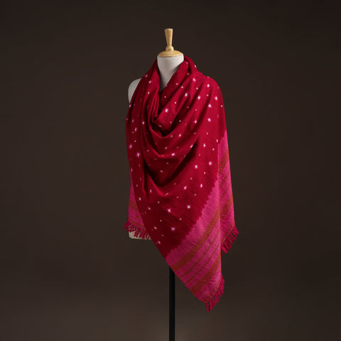 Kutch bhujodi handwoven mirror work merino wool bandhani