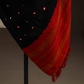 Kutch bhujodi handwoven mirror work merino wool bandhani