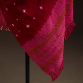 Kutch bhujodi handwoven mirror work merino wool bandhani