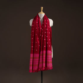 Kutch bhujodi handwoven mirror work merino wool bandhani