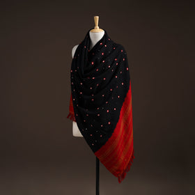 Kutch bhujodi handwoven mirror work merino wool bandhani