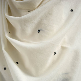 Kutch bhujodi handwoven mirror work merino wool shawl 52