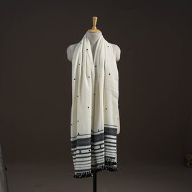 Kutch bhujodi handwoven mirror work merino wool shawl 52