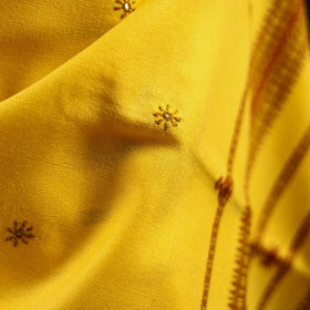 Kutch bhujodi handwoven mirror work wool shawl 05