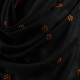 Kutch bhujodi handwoven mirror work wool shawl 07