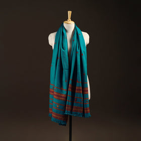 Kutch bhujodi handwoven mirror work wool shawl 10