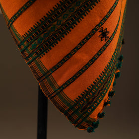 Kutch bhujodi handwoven mirror work wool shawl 11