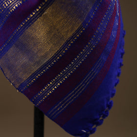 Kutch bhujodi handwoven mirror work wool shawl 14