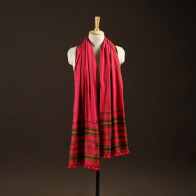 Kutch bhujodi handwoven mirror work wool shawl 16