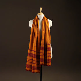 Kutch bhujodi handwoven mirror work wool shawl 18