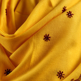 Kutch bhujodi handwoven mirror work wool shawl 20