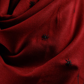 Kutch bhujodi handwoven mirror work wool shawl 21