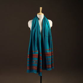 Kutch bhujodi handwoven mirror work wool shawl 22