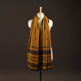 Kutch bhujodi handwoven mirror work wool shawl 26