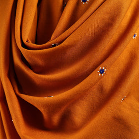 Kutch bhujodi handwoven mirror work wool shawl 28