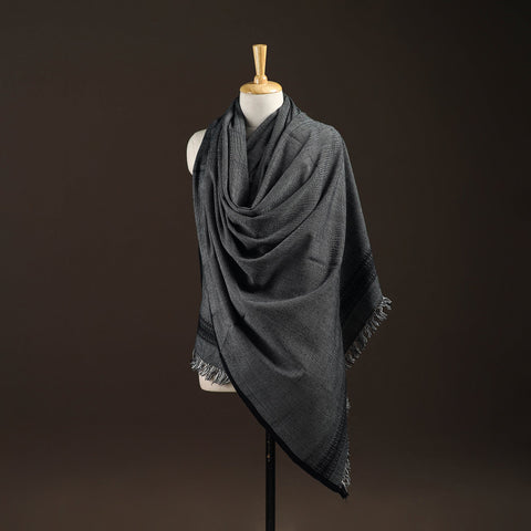 Kutch bhujodi handwoven wool shawl 32 - handcrafted